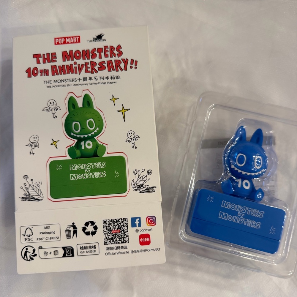 Pop Mart The Monsters 10th Anniversary Series Fridge Magnet - Pippo